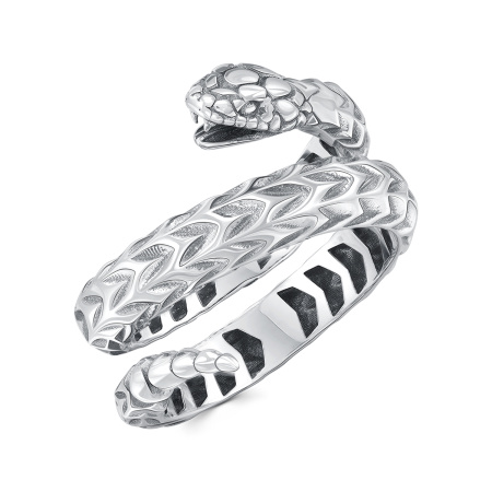 Серебряное кольцо «Змея»