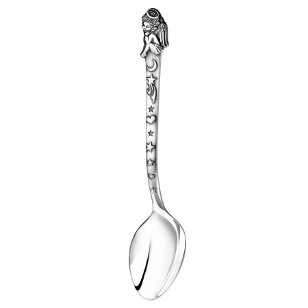 Ложка детская DODO «Ангел» из серебра с чернением
