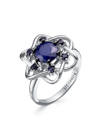 Серебряное кольцо с сапфиром