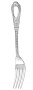 Серебряная столовая вилка «Фамильная»