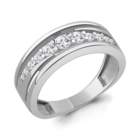 Серебряное кольцо с фианитами