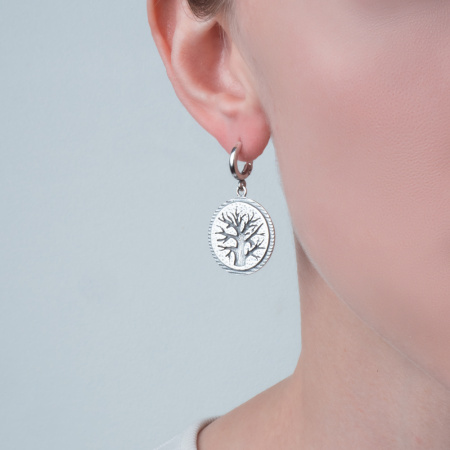 Серебряные серьги «Древо жизни»