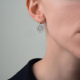 Серебряные серьги «Монетка»