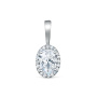 Подвеска из серебра с фианитами