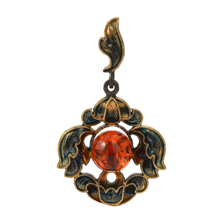 Подвеска из серебра с эмалью