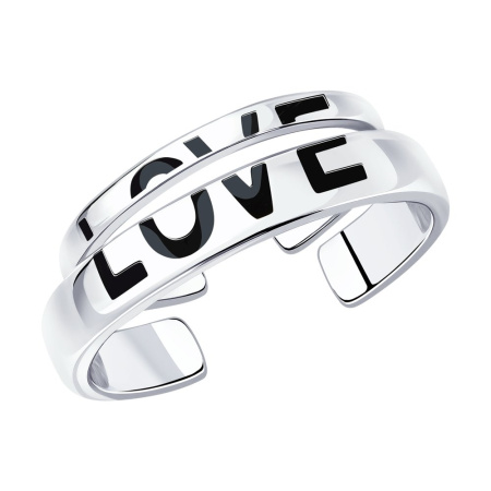 Кольцо из серебра с эмалью