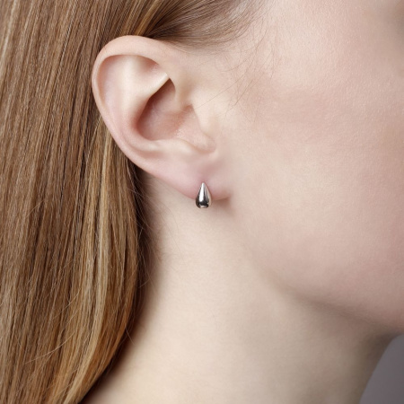 Серьги из серебра «Капля»