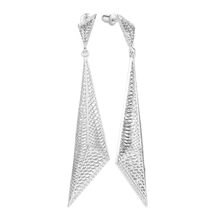 Серьги-гвоздики из серебра