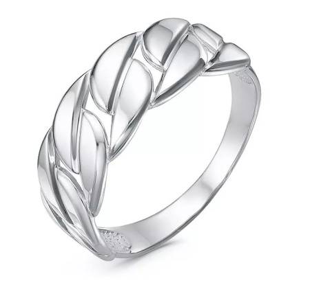 Кольцо из серебра «Цепь»