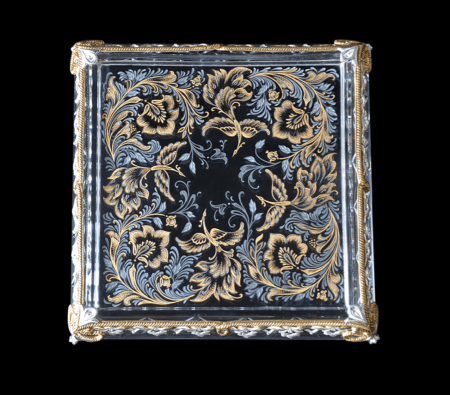 Серебряная лимонница с позолотой «Царь-девица»