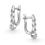 Серьги из серебра с бриллиантом