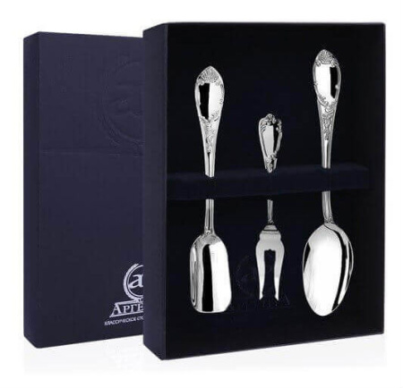 Серебряный набор для чая «Престиж» №2