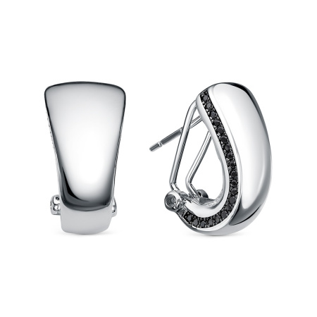 Серьги из серебра с кубическим цирконием