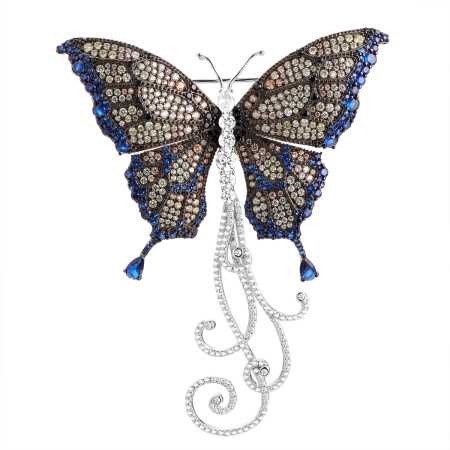 Брошь из серебра «Бабочка»