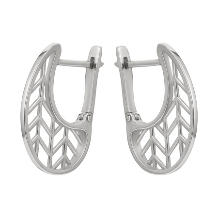 Серьги из серебра «Елочки»