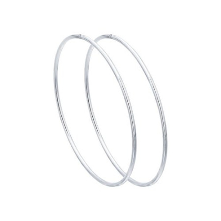 Серьги конго из серебра