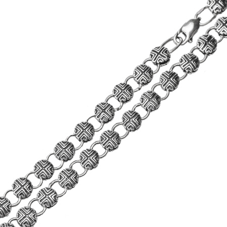 Серебряная цепь «Щит»