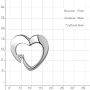 Подвеска из серебра с фианитом «Сердце»