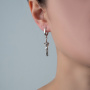 Серебряные серьги «Влюбленные»