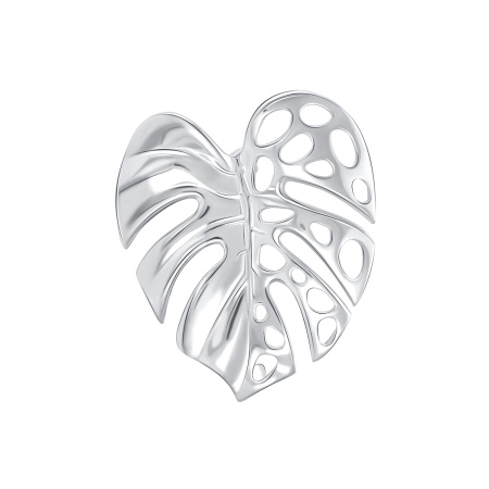 Брошь из серебра «Лист»