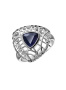Кольцо из серебра с сапфиром «Мишель»