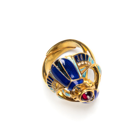 Серебряное кольцо «Скарабеи»