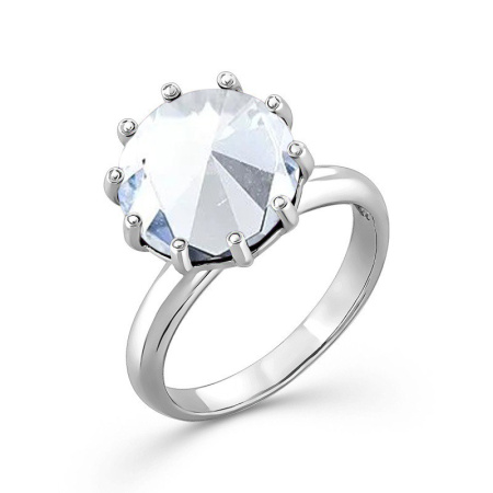 Кольцо из серебра с горным хрусталем