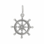 Серебряный кулон «Штурвал»