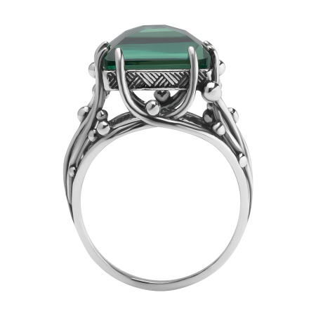 Серебряное кольцо с празиолитом «Сибелиус»