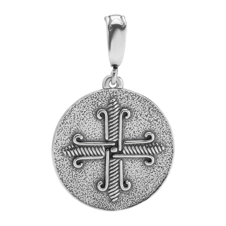 Серебряная подвеска «Георгий Победоносец»