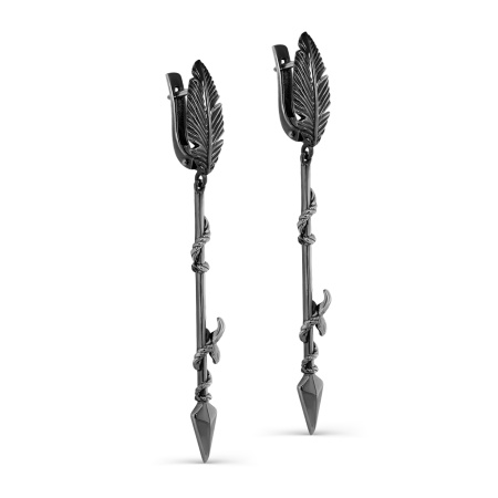 Серьги из серебра «Амазонка»