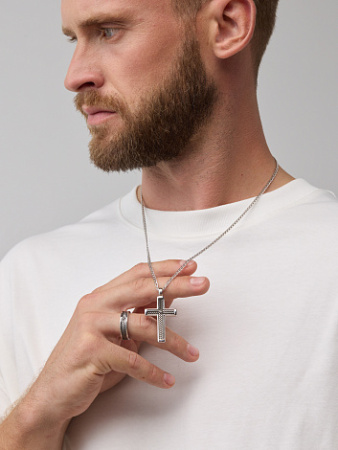 Подвеска из серебра с бриллиантом