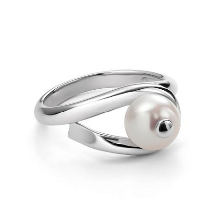 Кольцо из серебра с жемчугом