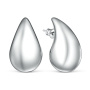 Серьги-пусеты из серебра «Капля»