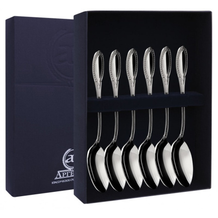 Серебряный набор «Император» 6 чайных ложек