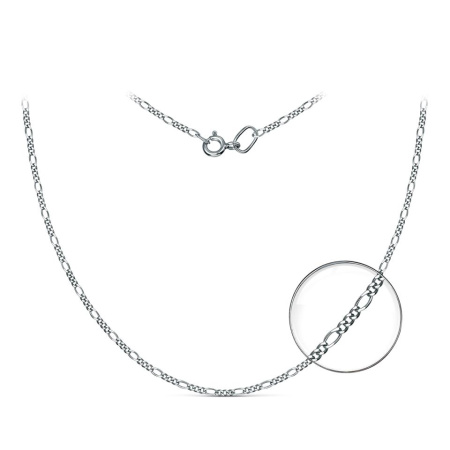 Серебряная цепь фигаро