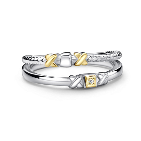 Кольцо из серебра с бриллиантом