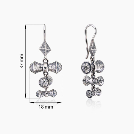 Серьги из серебра