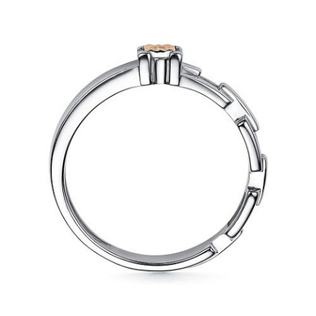 Кольцо из серебра с бриллиантом