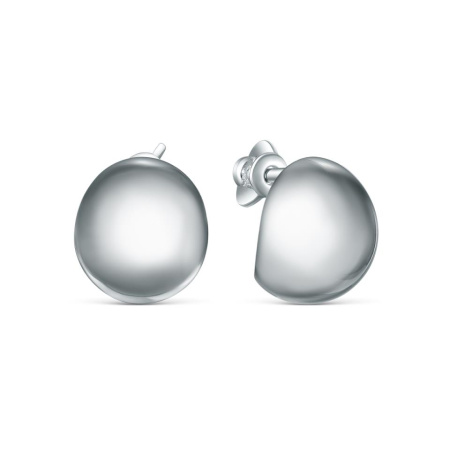 Серьги-гвоздики из серебра «Шар»