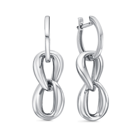 Серьги из серебра «Цепи»