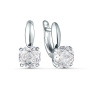 Серьги из серебра с фианитом