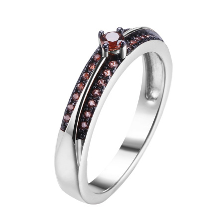 Серебряное кольцо «Brown»