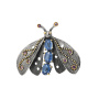 Брошь из серебра с турмалином «Бабочка»
