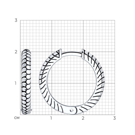 Серьги из серебра