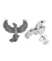 Серьги-пусеты из серебра «Феникс»