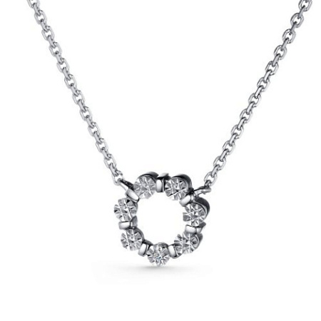 Колье из серебра с бриллиантом