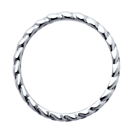 Серебярное кольцо «Коса»