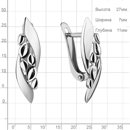Серьги из серебра