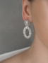 Серебряные серьги текстурные